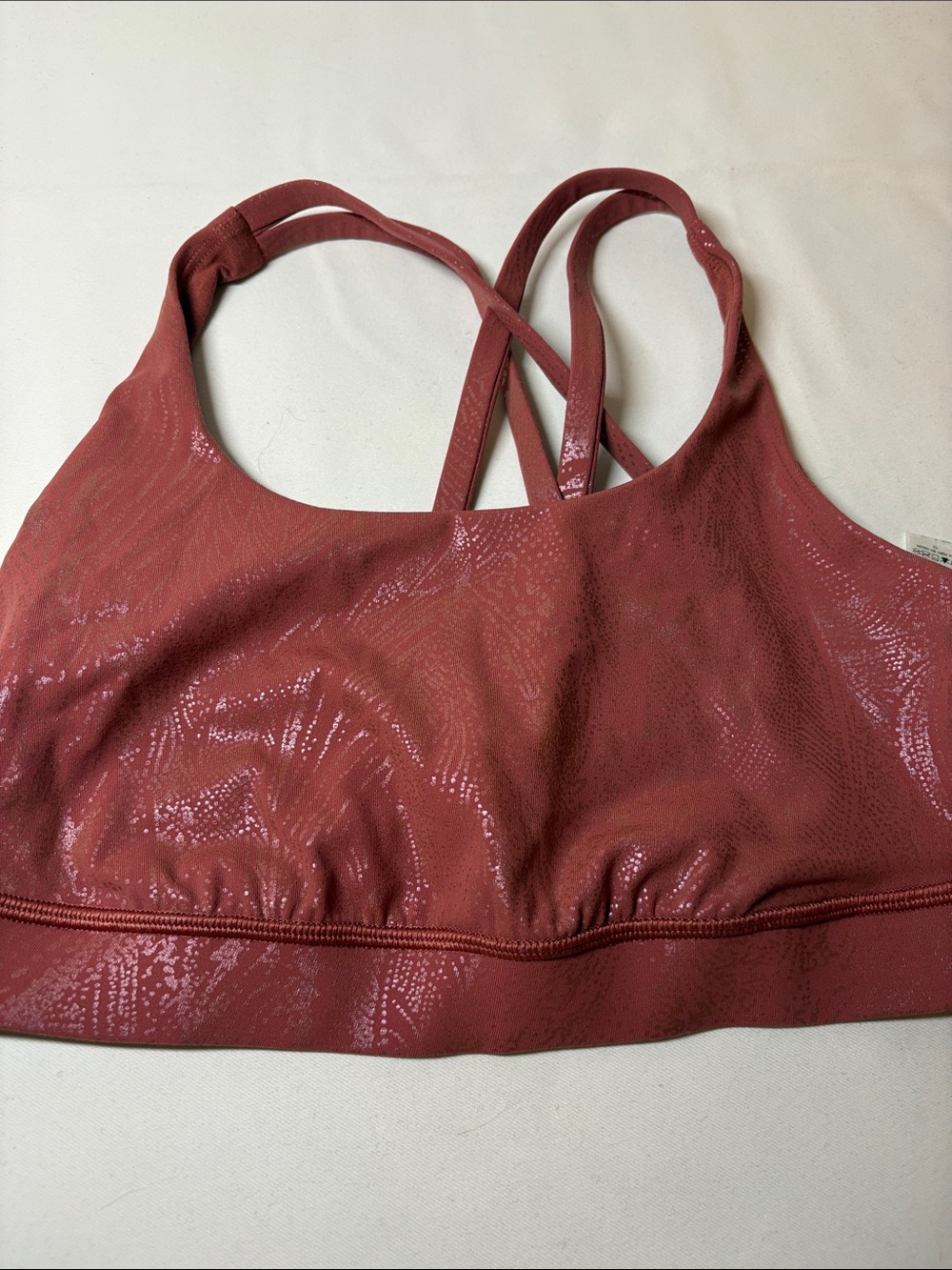 Lululemon Terra Cotta Energy Bra Size 6